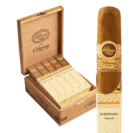 padron 1964 anniversary series soberano tube natural / 5 x 52