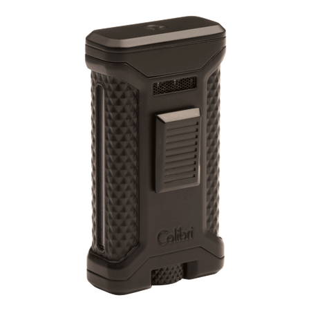 colibri cigar lighters ascari with punch triple flame black lighter