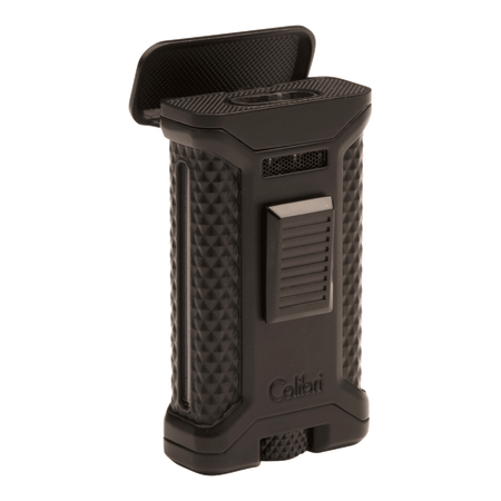 colibri cigar lighters ascari with punch triple flame black lighter