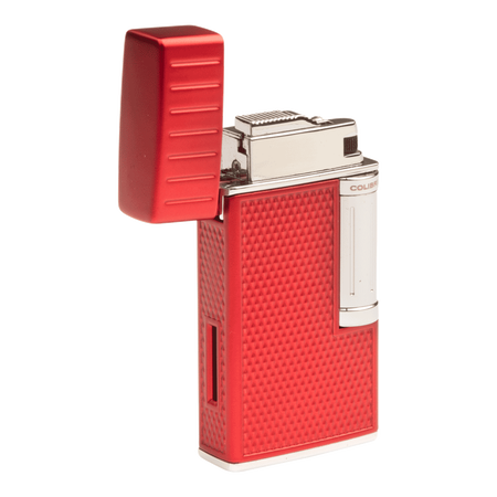 colibri cigar lighters julius soft flame red/chrome lighter