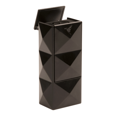 colibri cigar lighters quasar ii with punch double flame black lighter