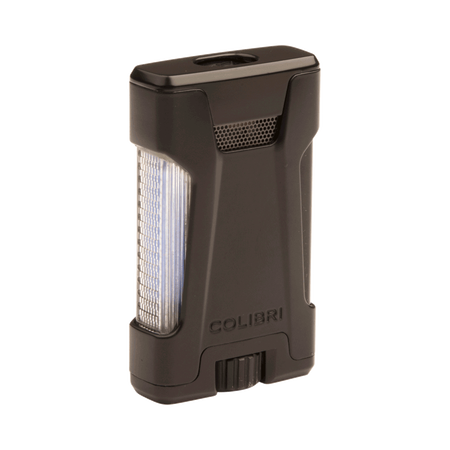 colibri cigar lighters rebel double flame black lighter