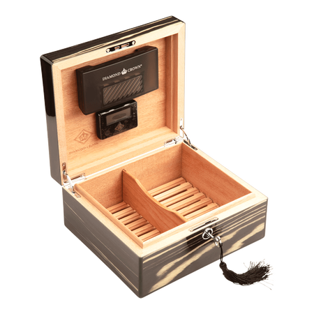 cigar humidors mozart 40ct diamond crown