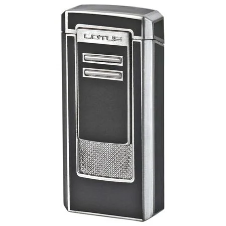 lotus cigar lighters commander triple torch black and gunmetal