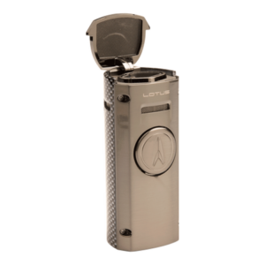 lotus cigar lighters minister table lighter gunmetal and silver