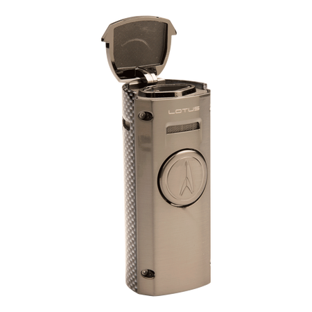 lotus cigar lighters minister table lighter gunmetal and silver