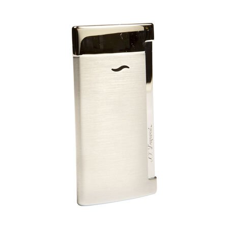 s.t. dupont cigar lighters slim 7 brushed chrome lighter